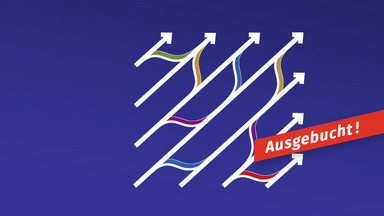 Fachtag auf der Rehacare (Veranstaltung ist ausgebucht) Fachtag auf der Rehacare (verschiedene Pfeile die in eine Richtung nach oben Rechts weisen und zwischen ihnen sind farbige Verbindungen hervorgehoben. (Veranstaltung ist ausgebucht)