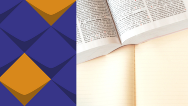 Gesetzesbuch mit Notizblock Gesetzesbuch mit Notizblock