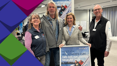 Andreas Tintrup und Alexandra Janszek mit Mitgliedern des DSV.