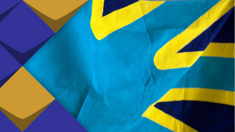 Die Flagge der Gebärdensprachgemeinschaft. 