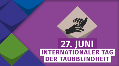 Slidergrafik zum Tag der Taubblinden am 27. Juni 2022