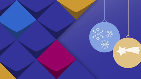 Bunte Slidergrafik "Frohe Weihnachten"