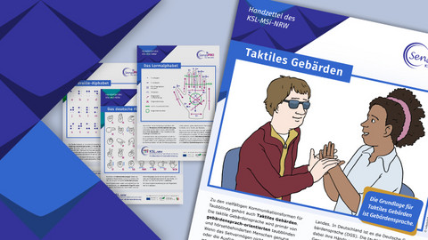 Slidegrafik zum Infoblatt für Taktile Gebärden 