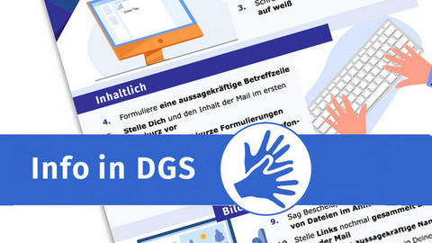 MockUp Barrierefreie E-Mails in DGS