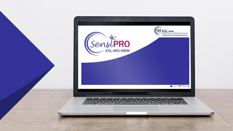 Laptop mit Logo - SensiPro-Schulung