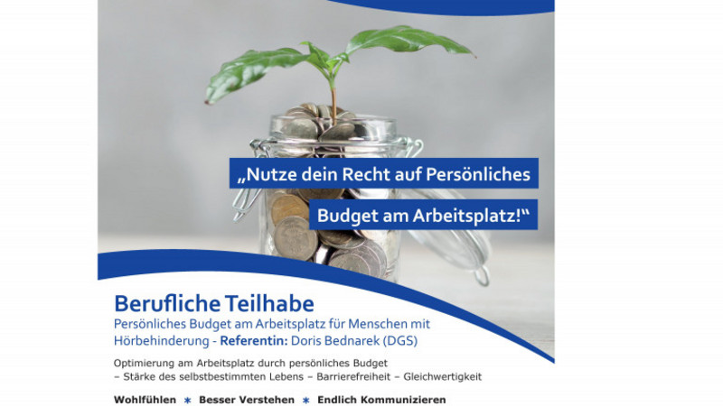Flyer Persönliches Budget Fyler persönliches Budget