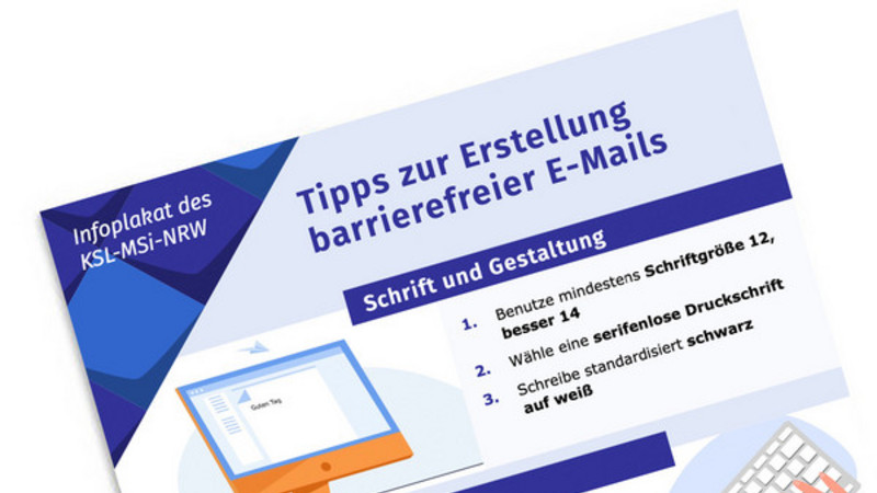 MockUp Barrierefreie E-Mails in DGS