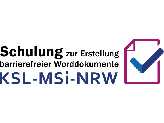 Das Logo der Schulung zur Erstellung barrierefreier Worddokumente