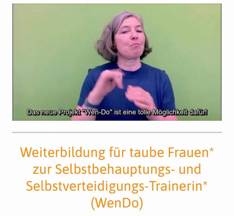 Prof.in Dr.in Sabine Fries gebärdet über die Weiterbildung