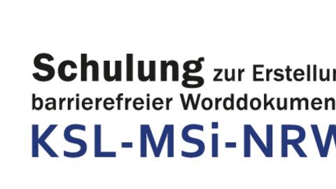 Logo der Schulung: Erstellung barrierefreier Dokumente